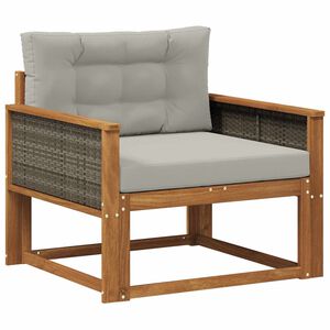 vidaXL Sof&aacute; intermedio de exterior Natural