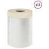 vidaXL Hoja de Polvo con Cinta Adhesiva 12 uds. Transparente HDPE