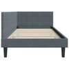 vidaXL Estructura de cama en esquina Gris oscuro 90 cm x 190 cm