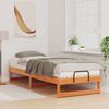 vidaXL Estructura de cama Marr&oacute;n 90 x 210 cm Madera de pino macizo
