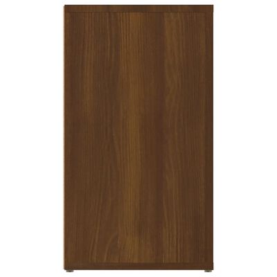 vidaXL Aparador de madera contrachapada marrón roble 80x30x54 cm