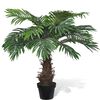 vidaXL &Aacute;rbol palmera artificial Cycus con macetero 80 cm