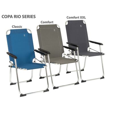 Bo-Camp Silla plegable de camping Copa Rio Comfort XXL color arena