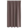 vidaXL Cortinas Opacas con Anillas 2 pcs Marrón Oscuro 140 x 140 cm