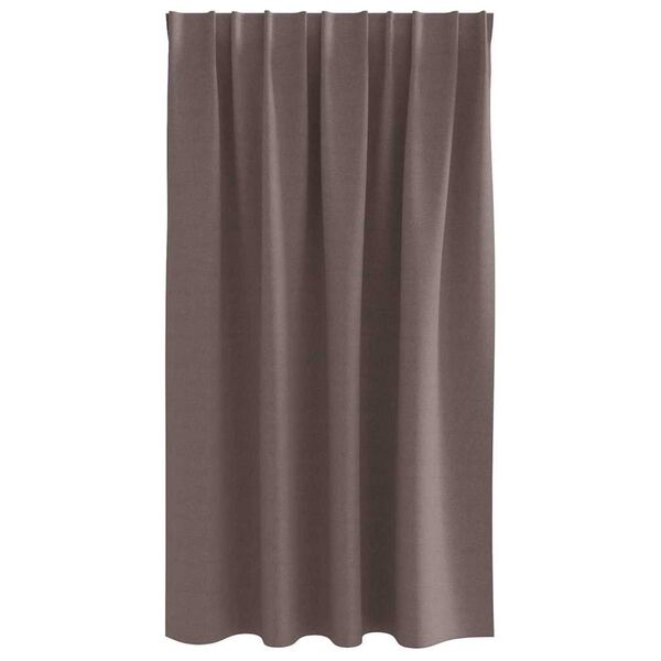 vidaXL Cortinas Opacas con Anillas 2 pcs Marrón Oscuro 140 x 140 cm