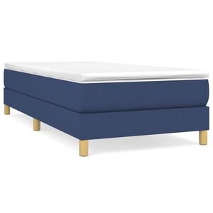vidaXL Estructura de cama con somier tela azul 80x200 cm