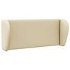 vidaXL Oreja de cabecero Crema 40 x 23 x 6 cm PVC