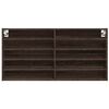 vidaXL Vitrina de madera de ingenier&iacute;a marr&oacute;n roble 100x8,5x50 cm
