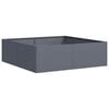 vidaXL Jardinera acero gris antracita 100x100x30 cm