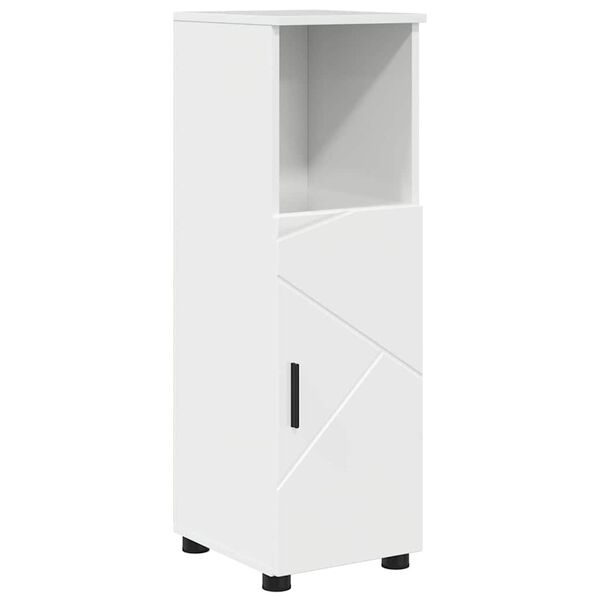 vidaXL Gabinete de Ba&ntilde;o con almacenamiento brillante 30 x 35 x 95 cm