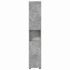 vidaXL Juego de Muebles de Ba&ntilde;o TULUM Gris Concreto 37 x 31,5 x 203 cm