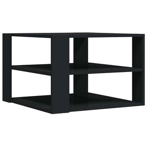 vidaXL Mesa de centro madera de ingenier&iacute;a negro 58x58x40 cm