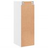 vidaXL Mueble de pared con puertas de vidrio blanco 35x37x100 cm