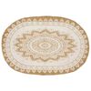 vidaXL Alfombras de &aacute;rea Natural con estampado blanco 205 x 305 cm