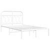 vidaXL Estructura cama sin colchón con cabecero metal blanco 120x190cm