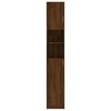 vidaXL Armario de baño madera de ingeniería roble marrón 32x25,5x190cm