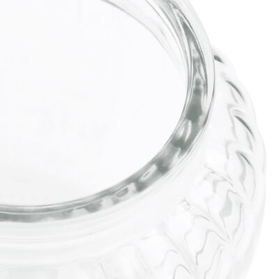 vidaXL Tarros de almacenaje de vidrio 4 unidades 500 ml