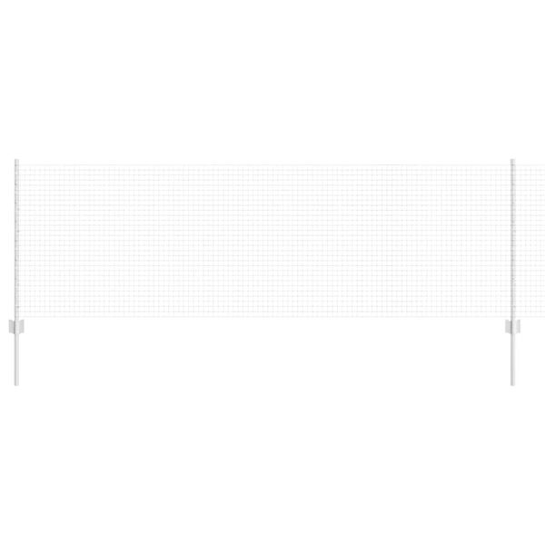 vidaXL Valla con Poste Plateado 0,8 x 25 m Acero