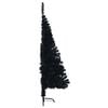 vidaXL &Aacute;rbol de Navidad Artificial Preiluminado Negro 120 cm PVC