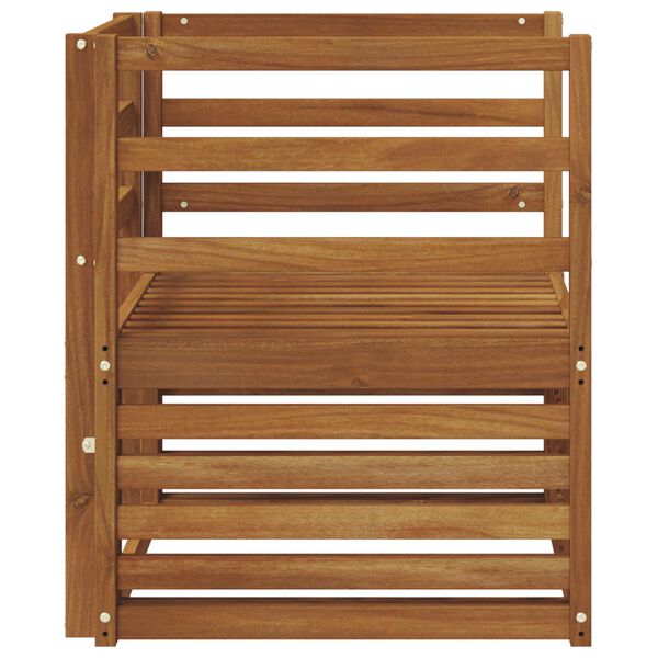 vidaXL Conjunto de sof&aacute;s de exterior Natural 67 x 63 x 73 cm