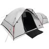 vidaXL Tienda de campa&ntilde;a 5 personas tela opaca impermeable blanco