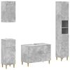 vidaXL Juego de armarios de ba&ntilde;o de 4 piezas DELFT Gris Hormig&oacute;n