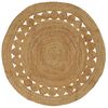 vidaXL Alfombras de &aacute;rea Natural &Oslash; 150 cm yute
