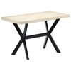 vidaXL Mesa de comedor de madera maciza de mango 120x60x75 cm