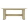 vidaXL Mesa de comedor madera de ingenier&iacute;a roble Sonoma 180x90x76 cm