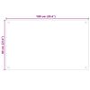 vidaXL Protector contra salpicaduras cocina vidrio templado 100x60 cm