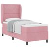 vidaXL Cama tipo Box Spring con colch&oacute;n Rosa 200 x 80 cm Terciopelo