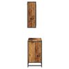 vidaXL Juego de muebles de ba&ntilde;o con caj&oacute;n 2 pcs Madera Vieja