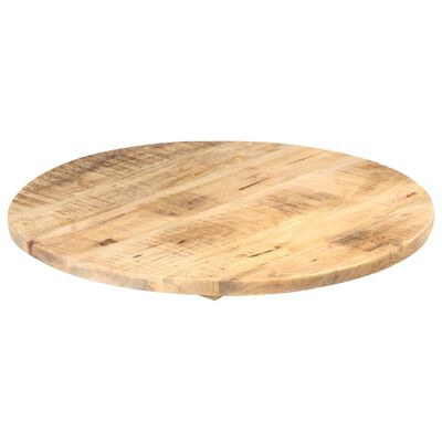 vidaXL Superficie de mesa redonda madera maciza de mango 25-27 mm 80cm
