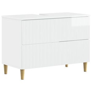 vidaXL Mueble de lavabo para ba&ntilde;o ARNHEM Blanco Brillante
