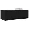 vidaXL Mueble de TV de madera de roble negro 80x31x25,5 cm
