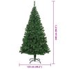 vidaXL &Aacute;rbol de Navidad artificial Verde 240 cm PVC y Acero y Pl&aacute;stico