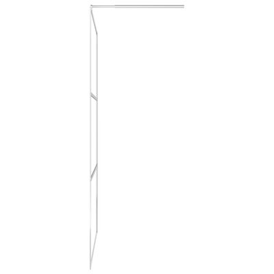 vidaXL Mampara ducha con estante vidrio ESG y aluminio cromo 90x195 cm