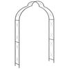 vidaXL Arco de jard&iacute;n hierro negro 150x34x240 cm