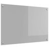 vidaXL Salpicadero de cocina Gris Claro 90 x 60 cm vidrio templado
