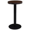 vidaXL Mesa de bistr&oacute; MDF marr&oacute;n oscuro 40 cm