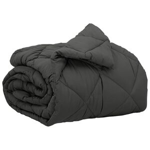 vidaXL Edred&oacute;n de Todo el A&ntilde;o Antracita 200 x 135 cm Microfibra