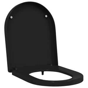 vidaXL Asiento de WC Ajustable Negro 48 x 36,5 x 4,5 cm Polipropileno