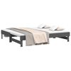 vidaXL Sof&aacute; cama extra&iacute;ble sin colch&oacute;n gris 2x(90x190) cm