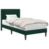 vidaXL Estructura de cama Verde oscuro 90 x 190 cm Terciopelo