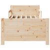 vidaXL Estructura de cama Marrón 80 x 200 cm Madera de ingeniería