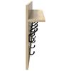 vidaXL Perchero de pared con estante Roble Sonoma 80 x 40 x 12 cm