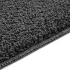 vidaXL Conjunto de alfombra de ba&ntilde;o antideslizante 3 pcs Gris oscuro