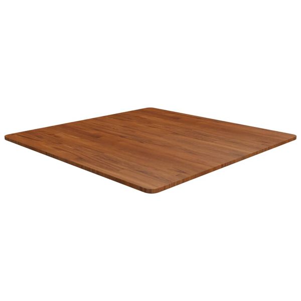 vidaXL Tablero de mesa cuadrada madera roble marr&oacute;n oscuro 90x90x1,5cm