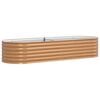 vidaXL Cama elevada Marr&oacute;n 240 x 80 x 44 cm Acero