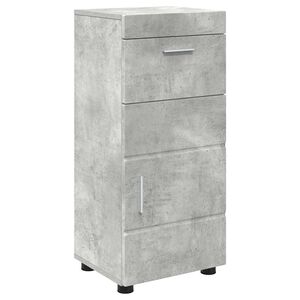vidaXL Juego de Muebles de Ba&ntilde;o TULUM Gris Concreto 37 x 31,5 x 82 cm